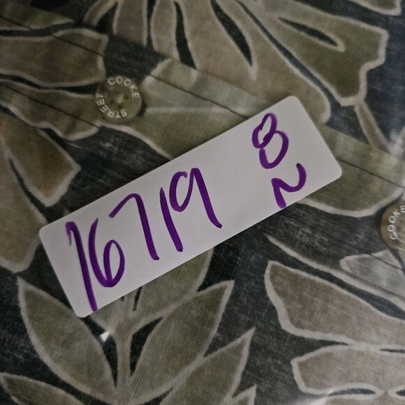 Cooke Street Shirt Mens Large Hawaiian Short Sleeve Button Up Floral Reverse - Picture 10 of 10